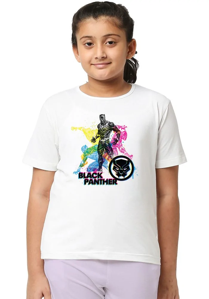 Prancing Black Panther Sr Kids T-Shirt