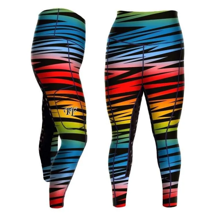 Rainbow Zebra Jodhpurs - Kids