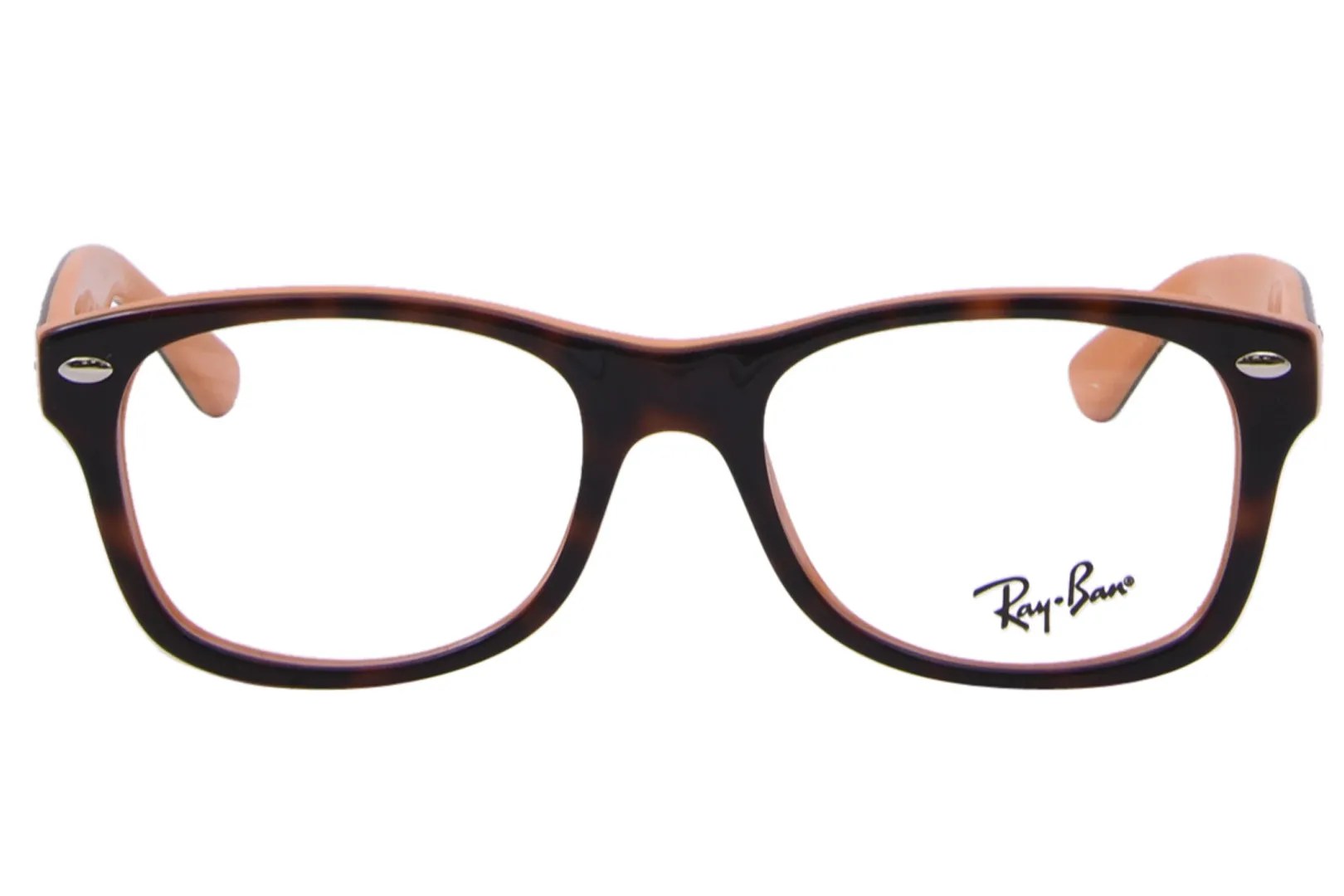 Ray Ban RY1528 3661 Eyeglasses Youth Kids Top Havana/Orange Full Rim 46-16-125