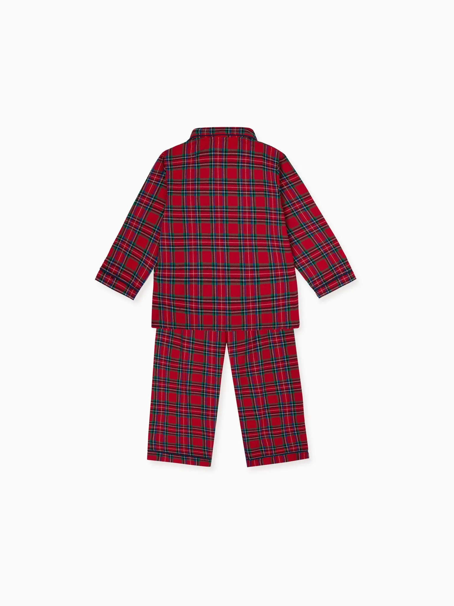 Red Tartan Navidad Kids Pyjamas