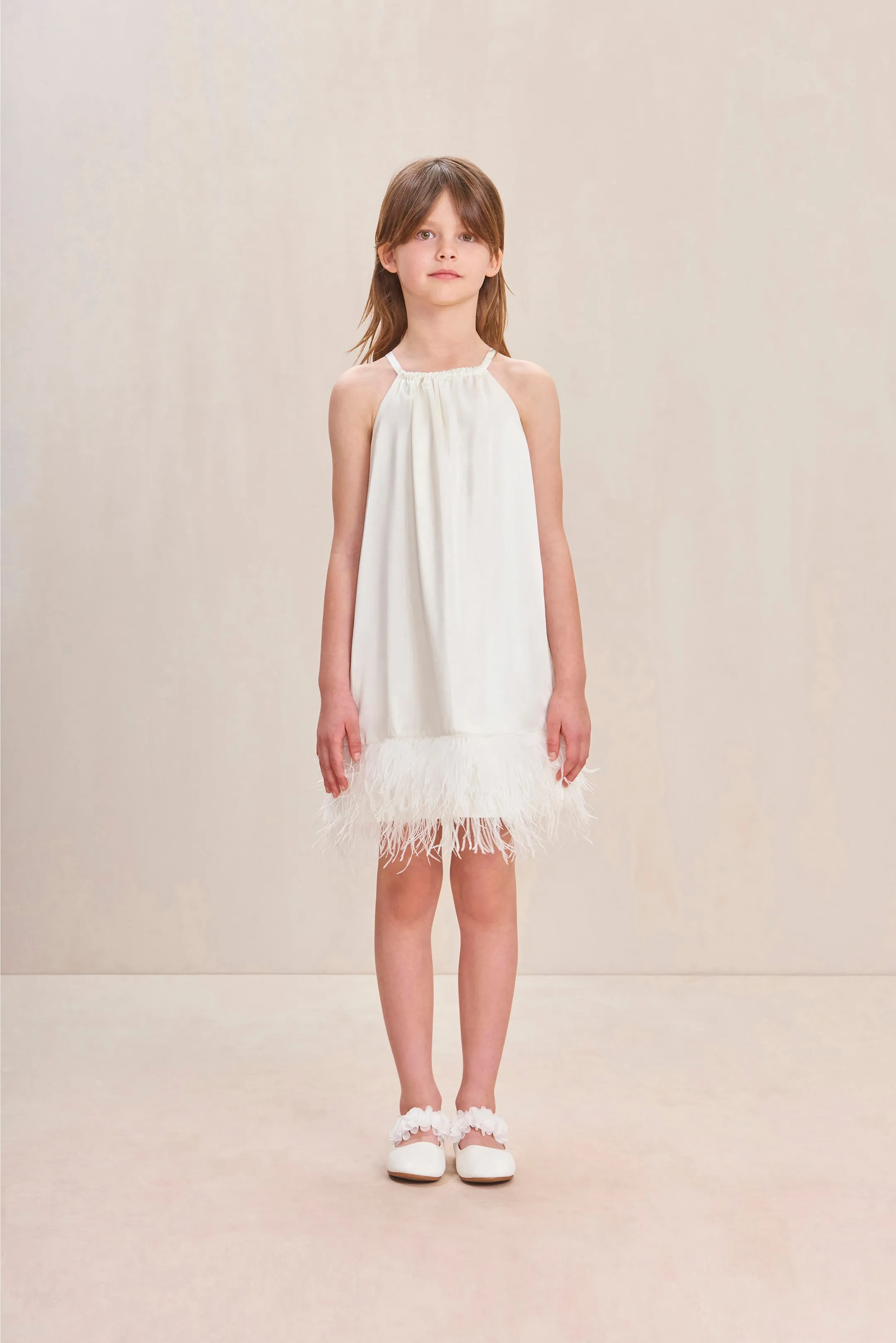 REEVES KIDS DRESS - OFF WHITE