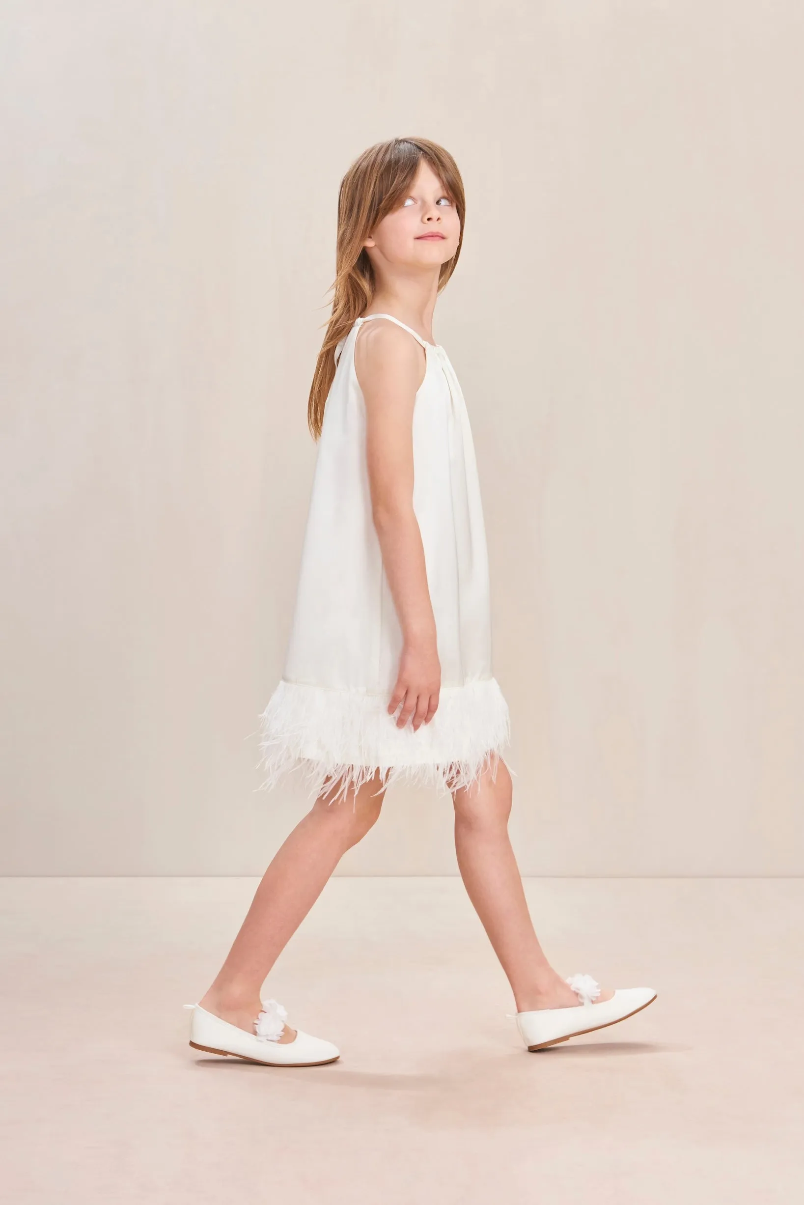 REEVES KIDS DRESS - OFF WHITE