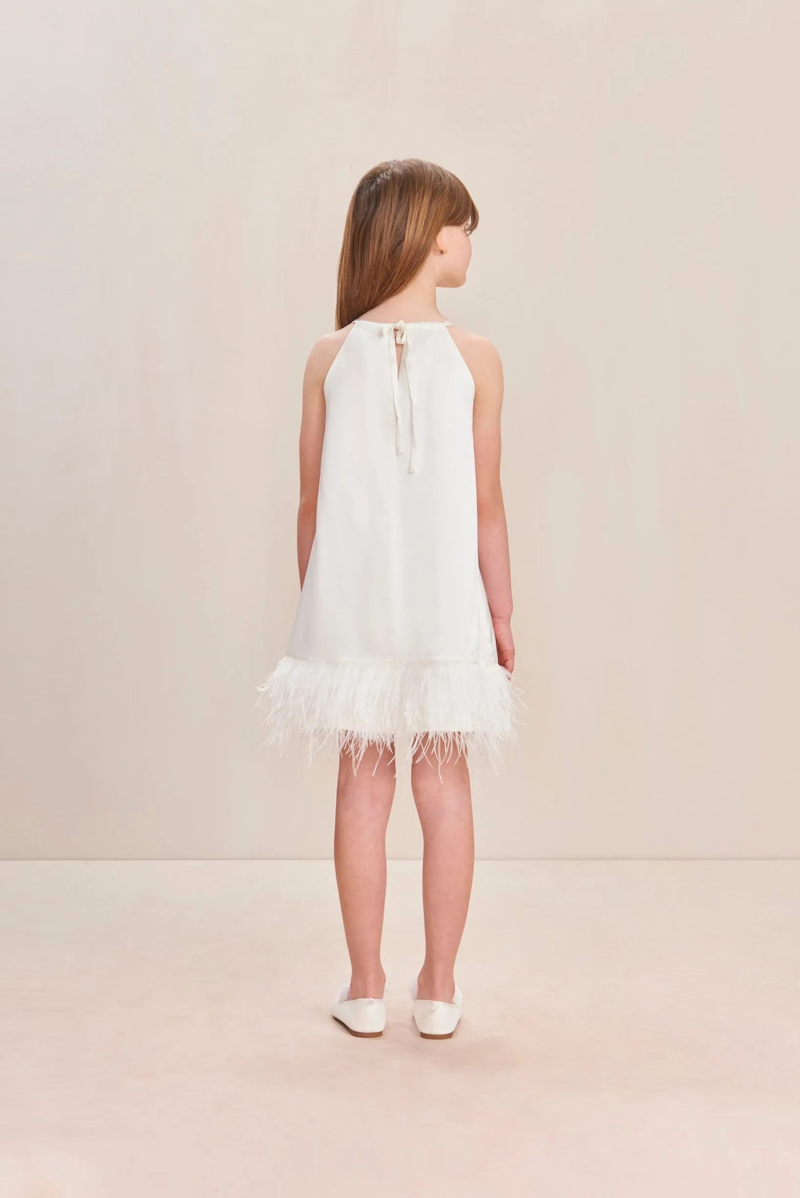 REEVES KIDS DRESS - OFF WHITE