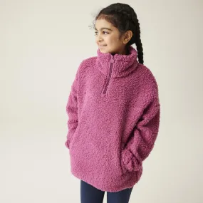 Regatta Kids Kaliza Half Zip Outdoor Fluffy Pullover Fleece