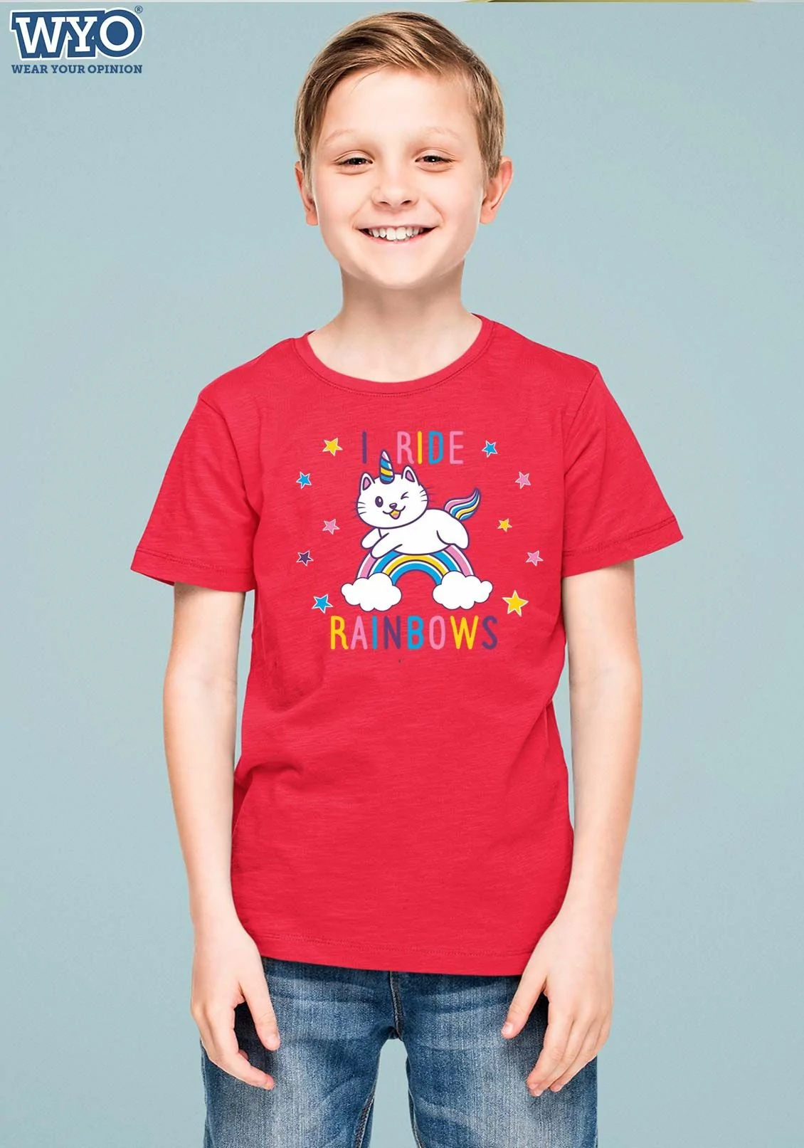 Ride Rainbows Kids T-Shirt