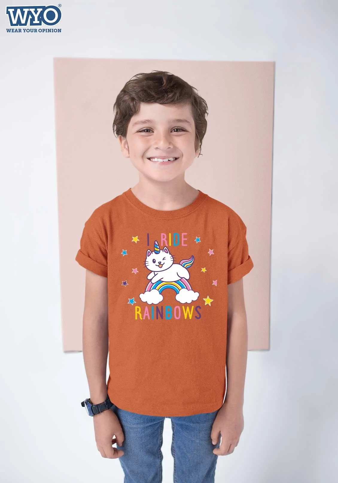 Ride Rainbows Kids T-Shirt