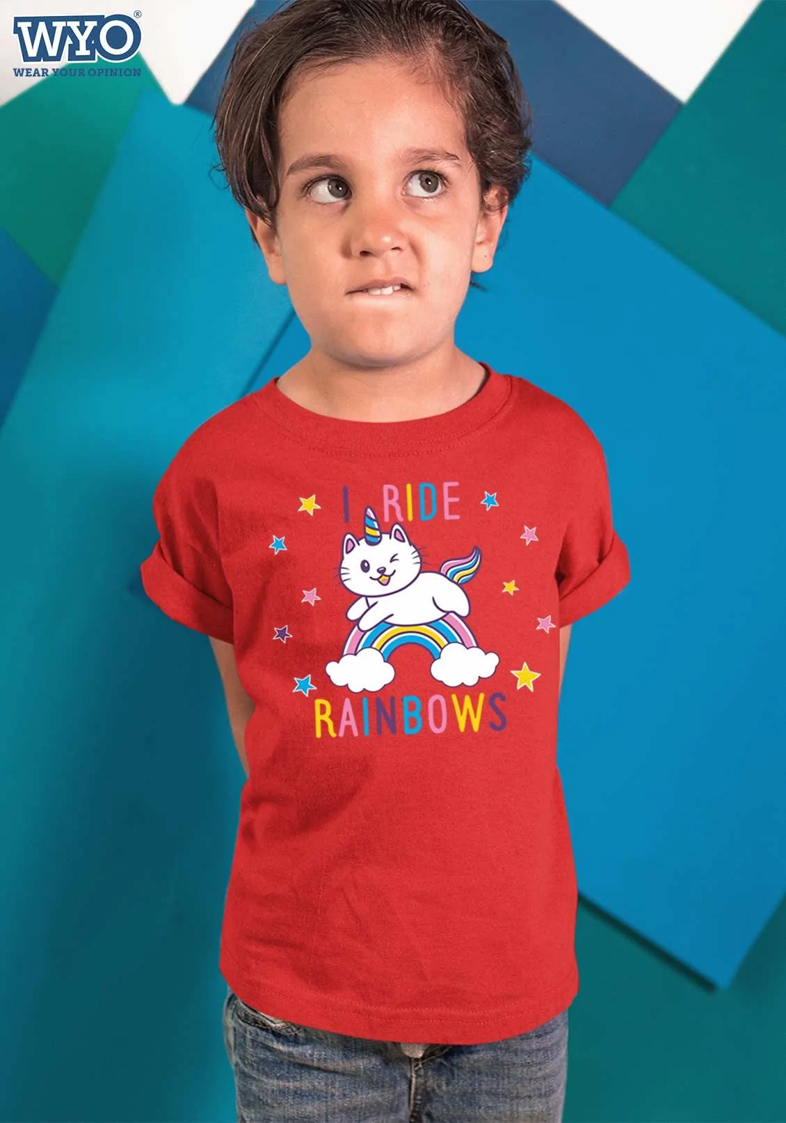 Ride Rainbows Kids T-Shirt