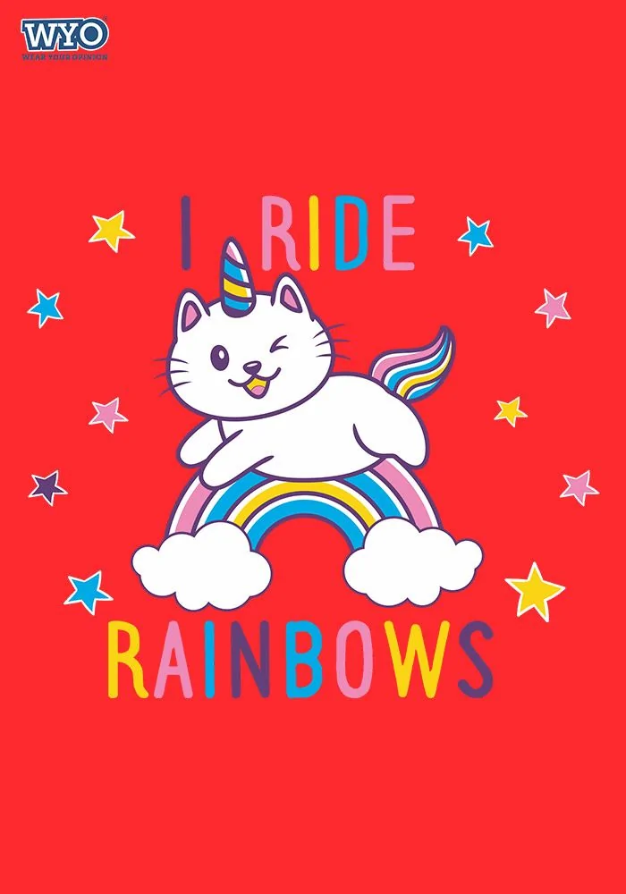 Ride Rainbows Kids T-Shirt