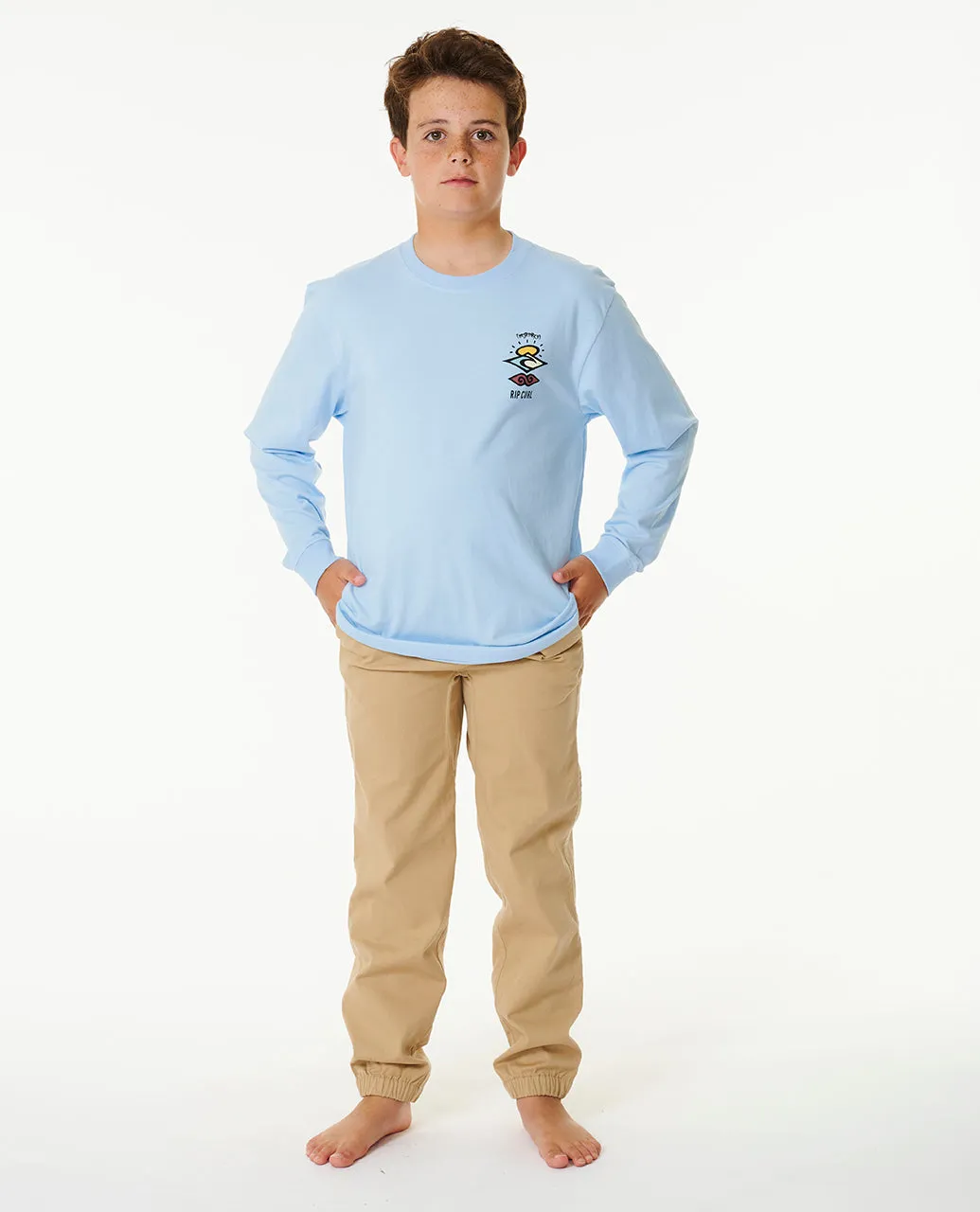 Rip Curl Kids Search Icon Long Sleeve T-Shirt