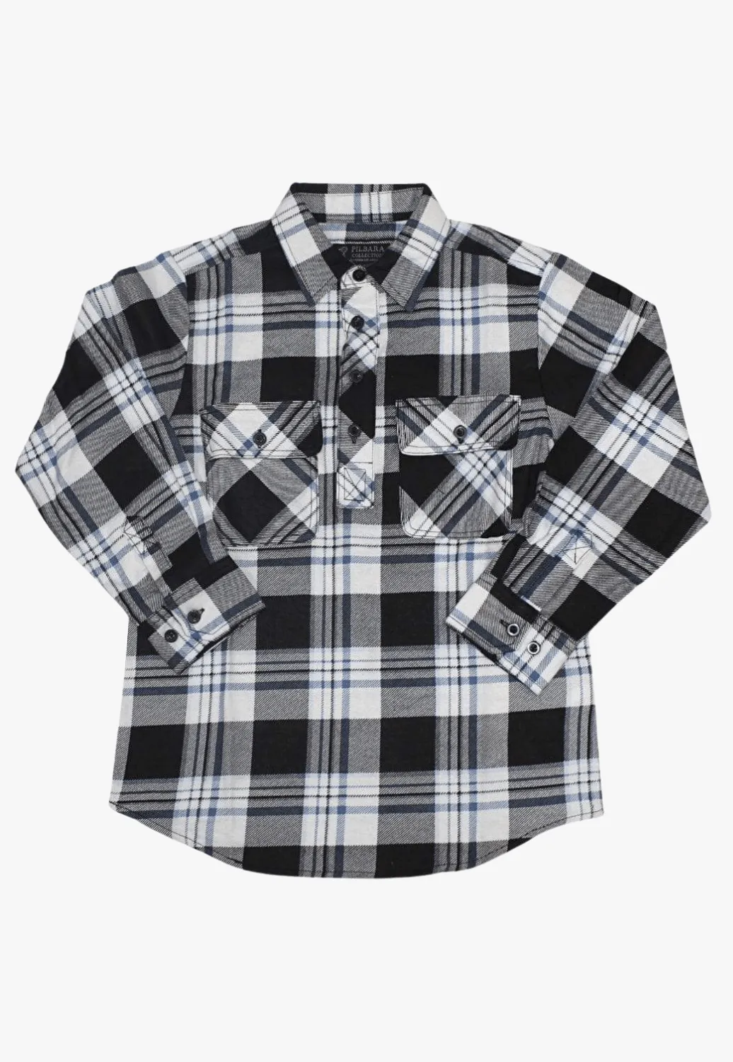 Ritemate Kids Closed Front Flannelette Shirt RM123KCF