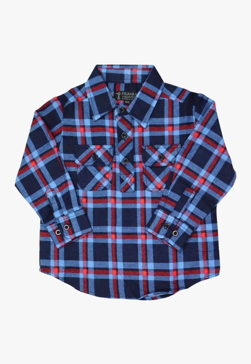 Ritemate Kids Closed Front Flannelette Shirt