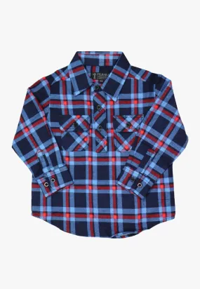 Ritemate Kids Closed Front Flannelette Shirt