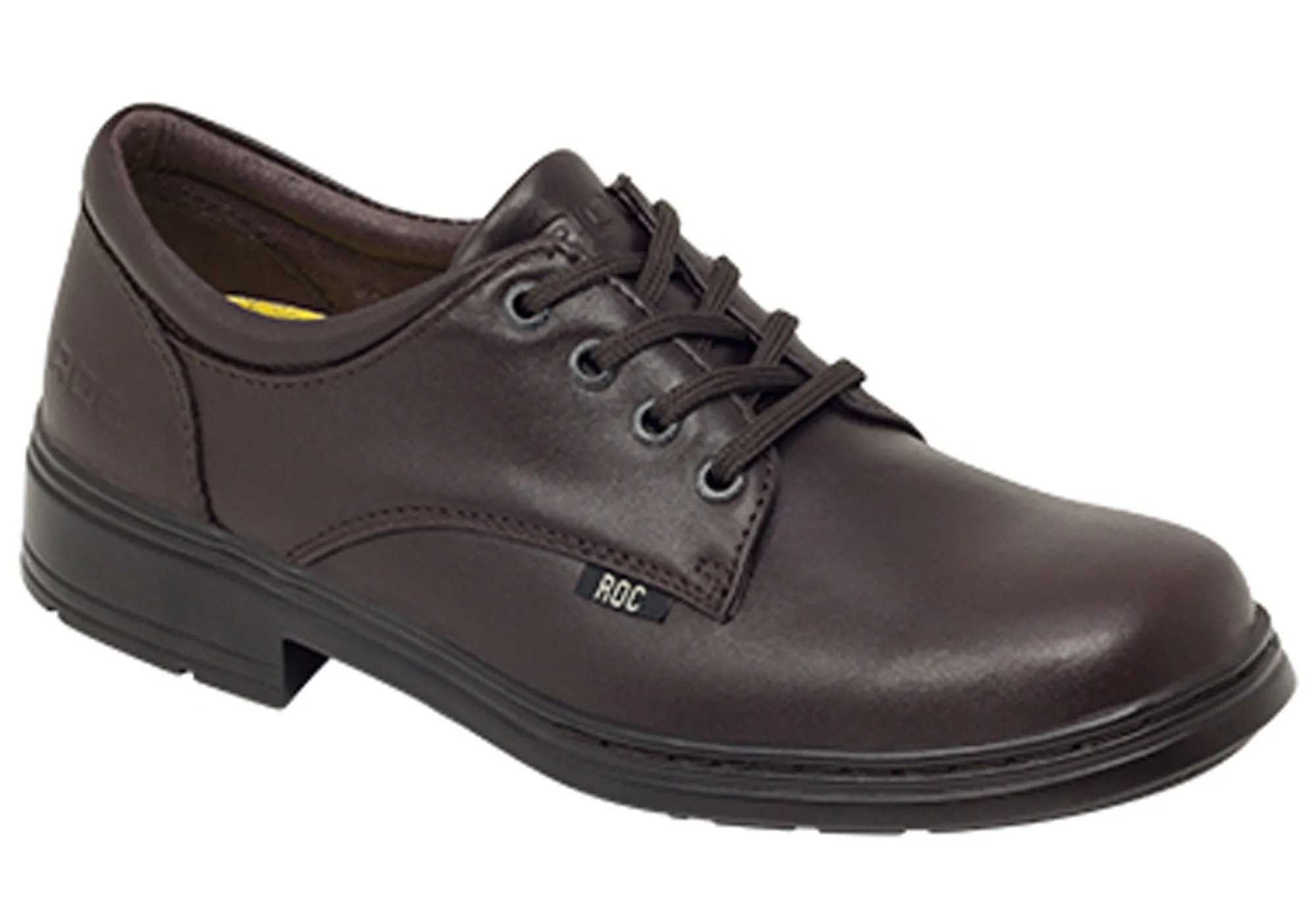 ROC Larrikin Junior Kids Brown School Shoes