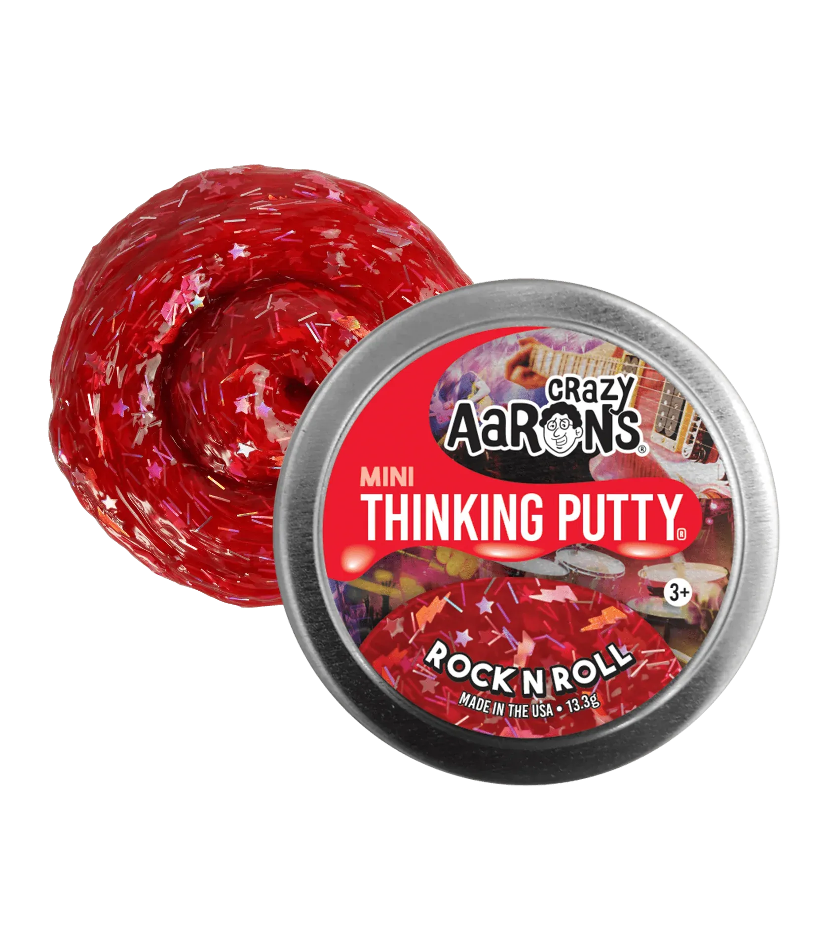 Rock n' Roll Thinking Putty 0.47oz Mini Tin by Crazy Aaron's