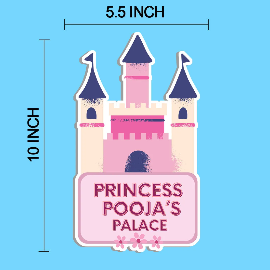 Room Name Sign For Girls Personaized  Kids Name Board- Princess