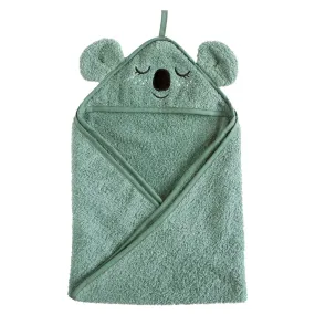 Roommate Kids Grey Organic Hooded Towel - Koala