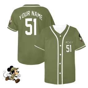 Running Safari Mickey Customizable Jersey (Adults And Kids Sizes)