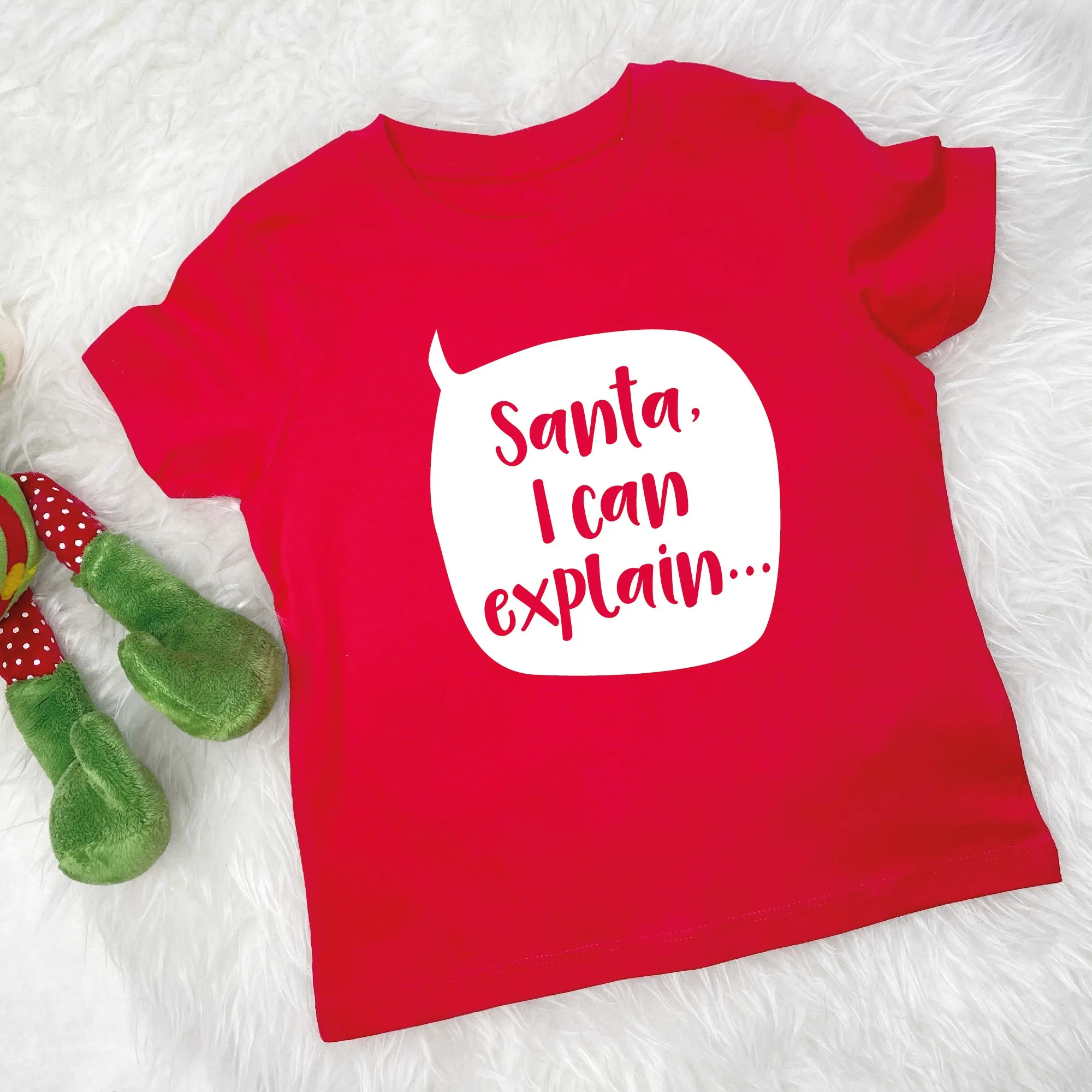 Santa I Can Explain Kids Christmas T Shirt