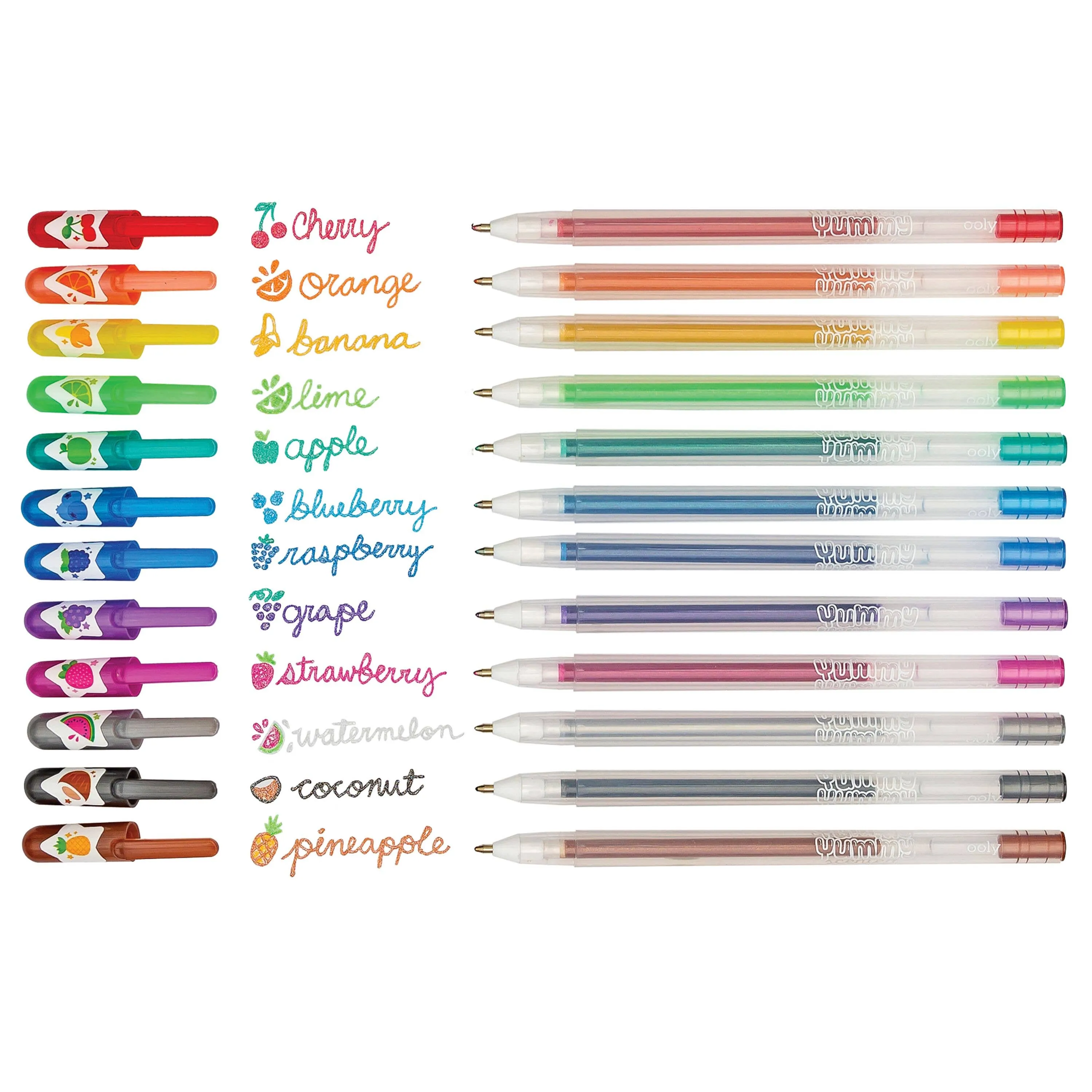 Fruity Scented Glitter Gel Pens by OOLY