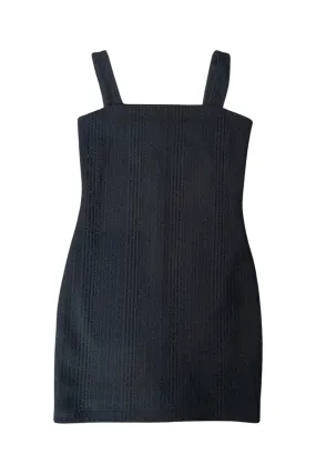 Girls' Black Sparkly Tank Dress