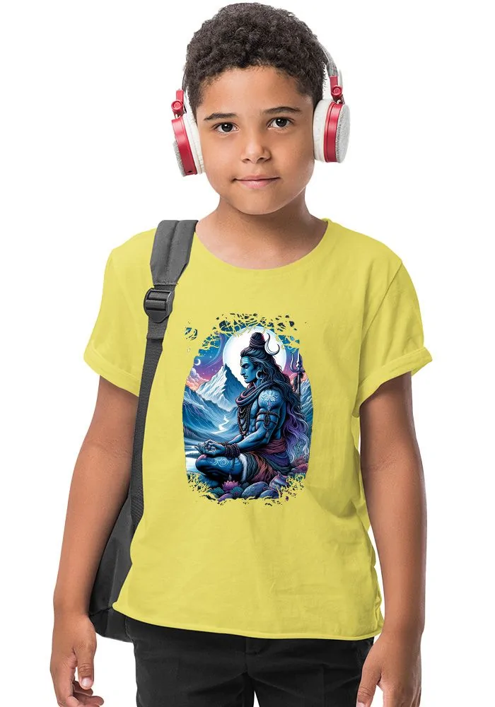 Shiv Dhyan Mudra Senior Kids T-Shirt