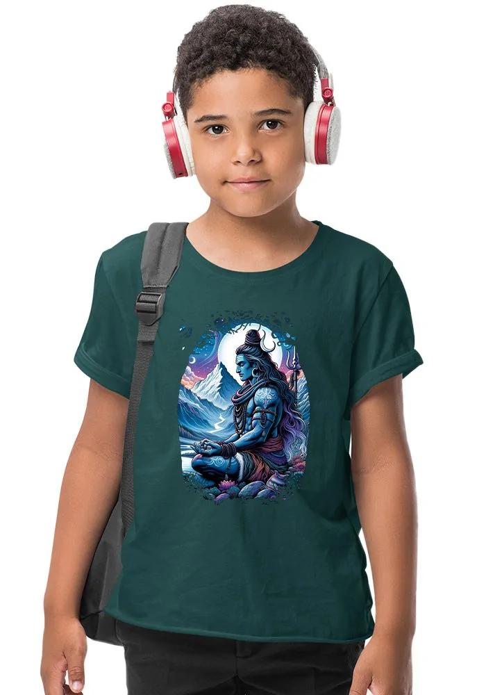 Shiv Dhyan Mudra Senior Kids T-Shirt