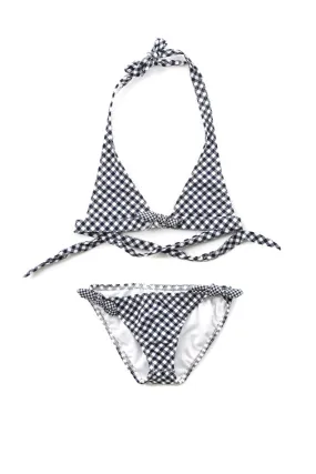 Shoshanna Kids Gingham Halter Bikini