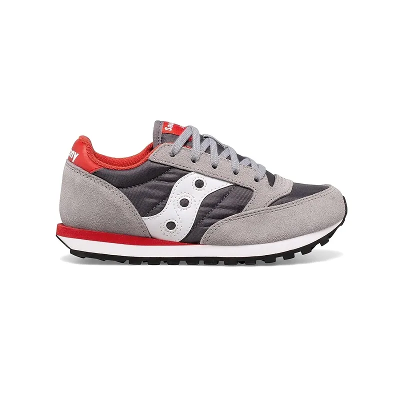 SK266317 Grey White Red E2023 New Collection Saucony Jazz Original Kids Shoes