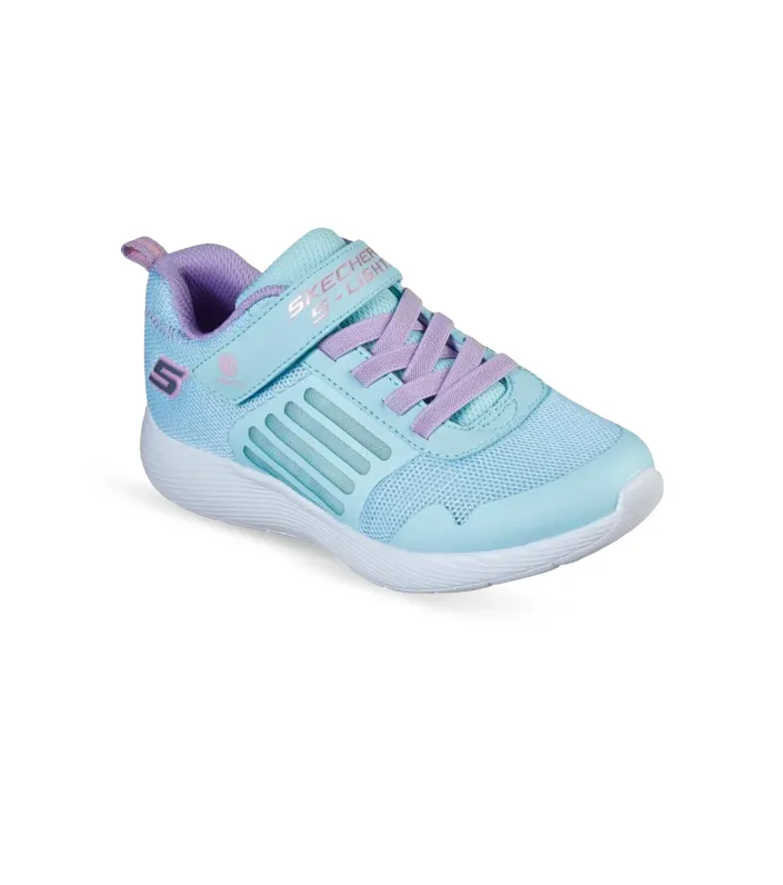 Skechers Dyna Lights kids shoes in aqua