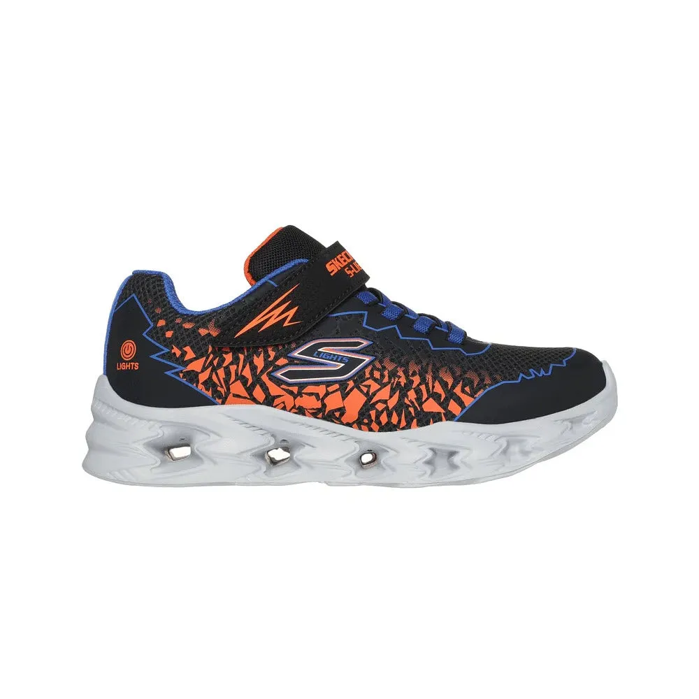 SKECHERS S-LIGHTS VORTEX 2.0 BLUE/ORANGE - KIDS