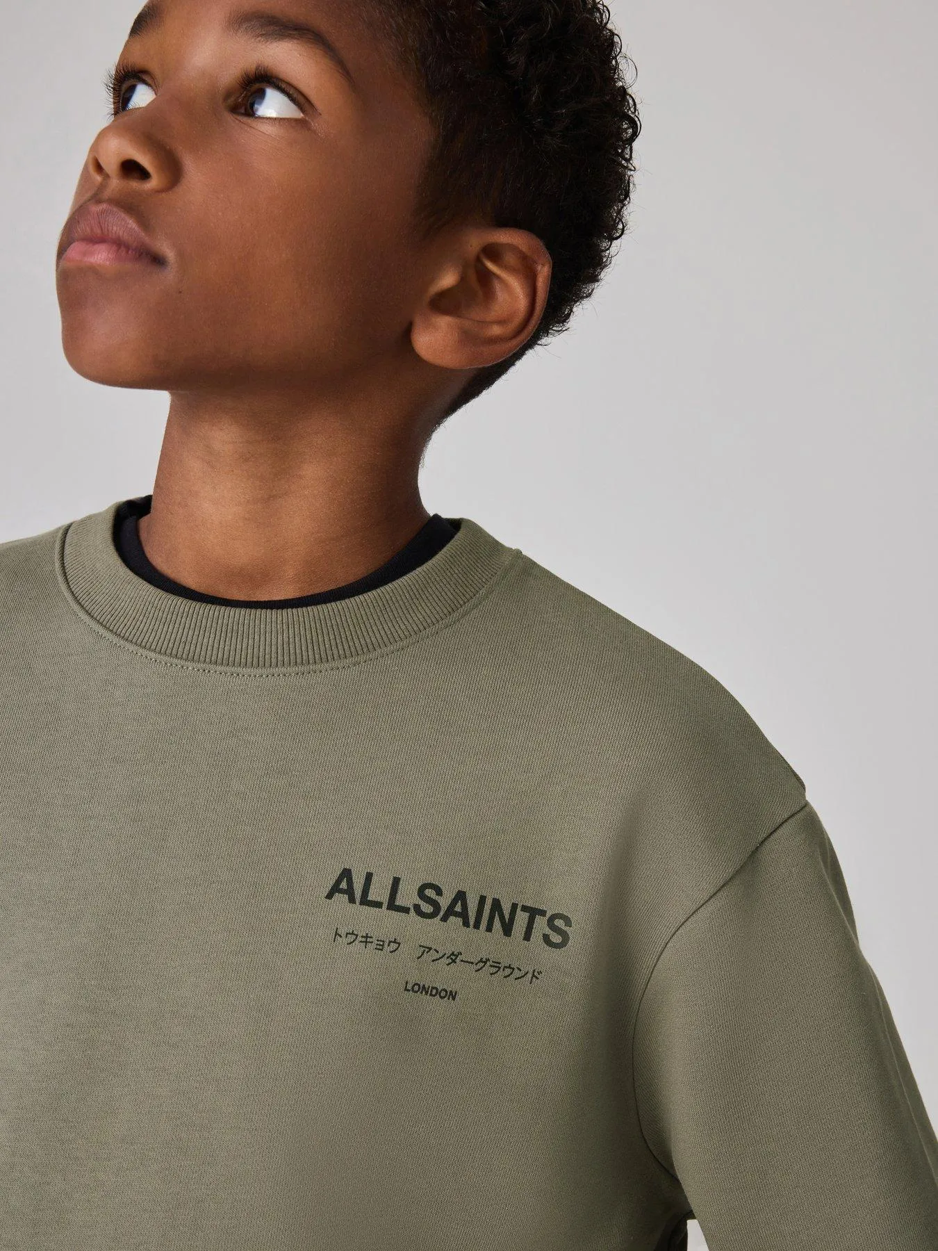 smALLSAINTS Kids Logo Sweatshirt - Khaki