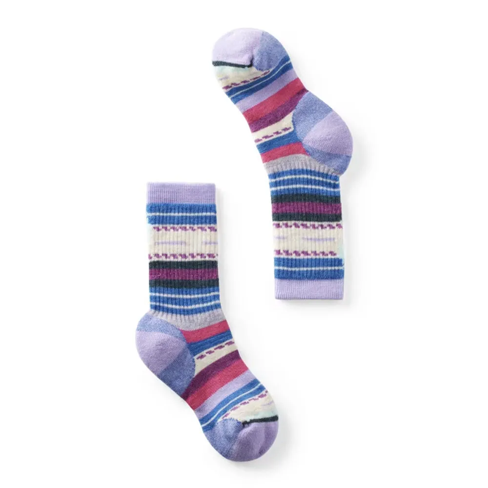 SMARTWOOL FULL CUSHION MARGARITA CREW SOCKS ULTRAVIOLET - KIDS