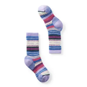 SMARTWOOL FULL CUSHION MARGARITA CREW SOCKS ULTRAVIOLET - KIDS