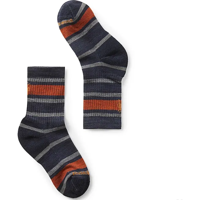 Smartwool Hike Light Cushion Striped Crew Kids Sock