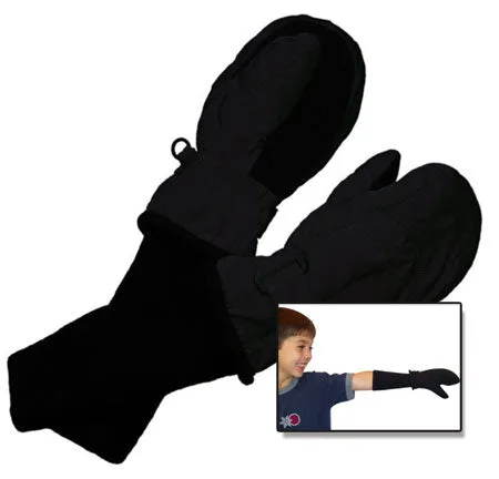 SNOWSTOPPERS NYLON MITT BLACK - KIDS