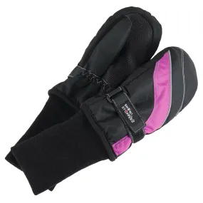 SNOWSTOPPERS SKI MITTEN BLACK/FUSCHIA - KIDS