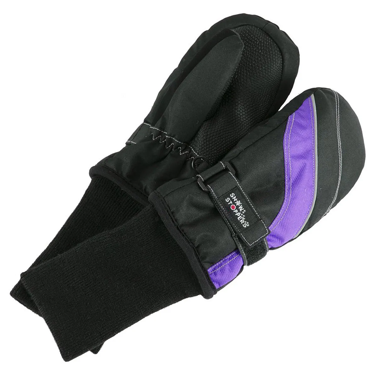 SNOWSTOPPERS SKI MITTEN BLACK/PURPLE - KIDS