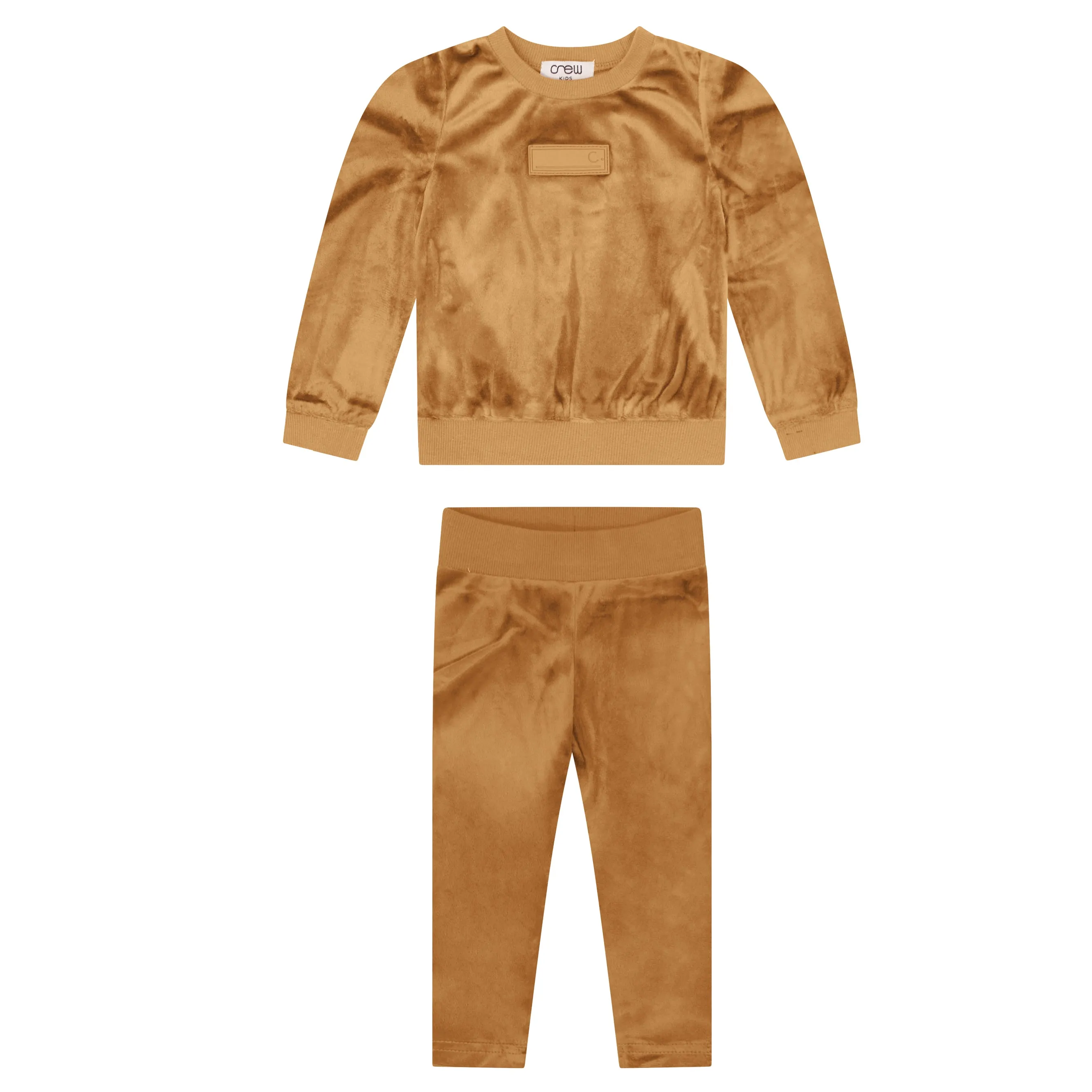 Crew Kids Camel Velour Baby Set