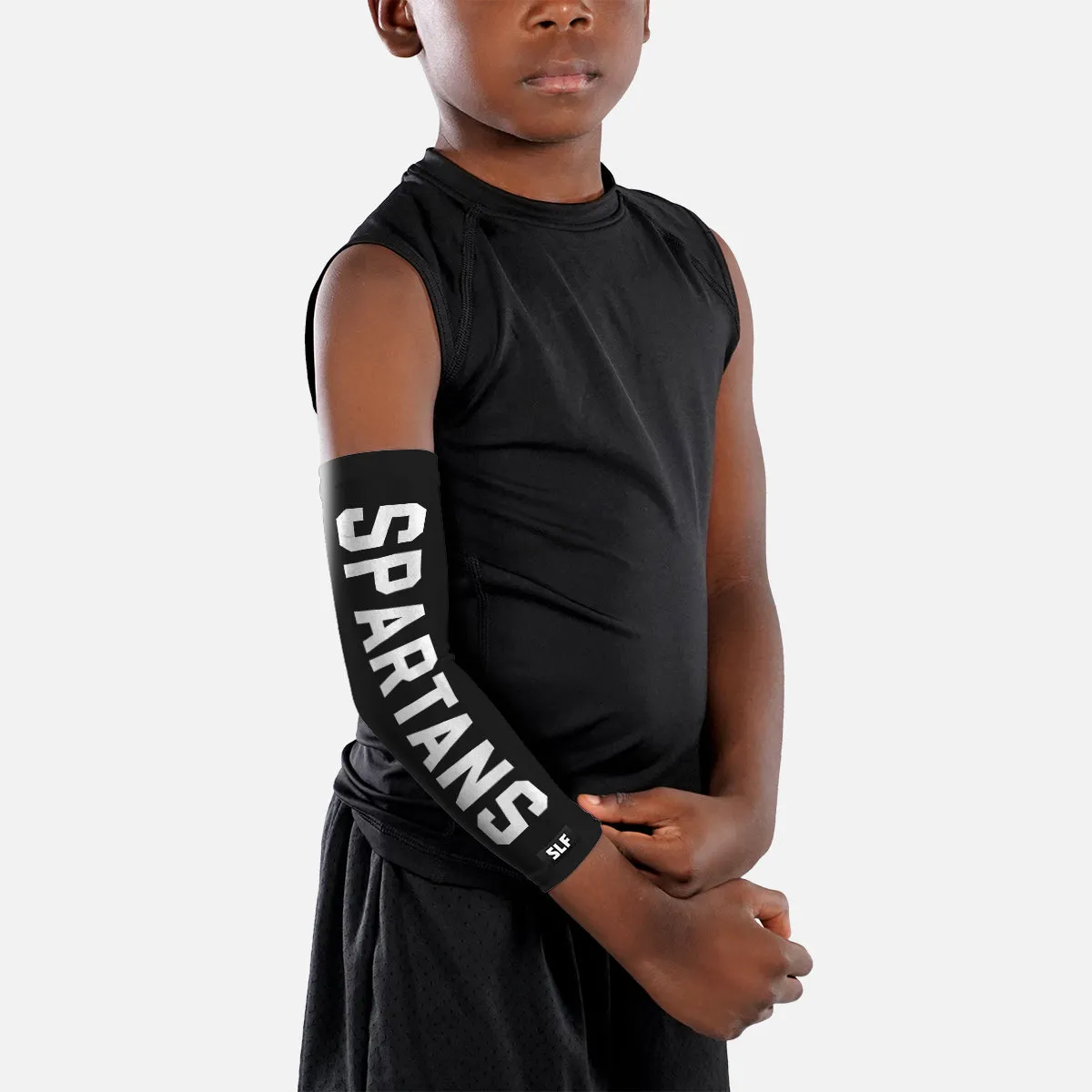 Spartans Black Kids Arm Sleeve