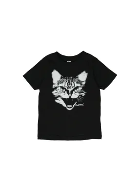 SPCA Cat Tee | Black | Kids