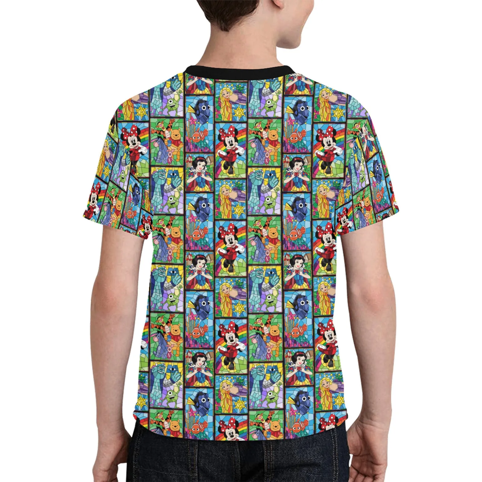 Stained Glass Characters Kids' T-shirt