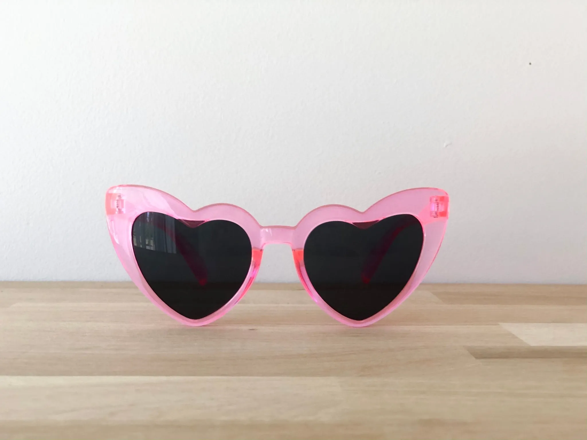 Sunglasses heart Pink flamingo one pair left