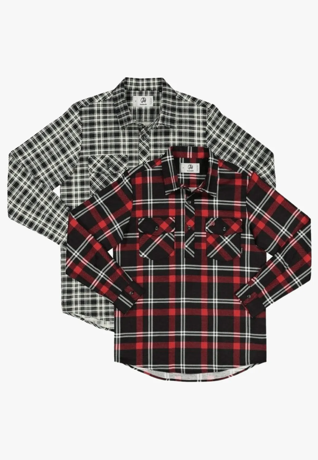 Swanndri Kids Egmont Closed Front Flannelette Shirt Twin Pack