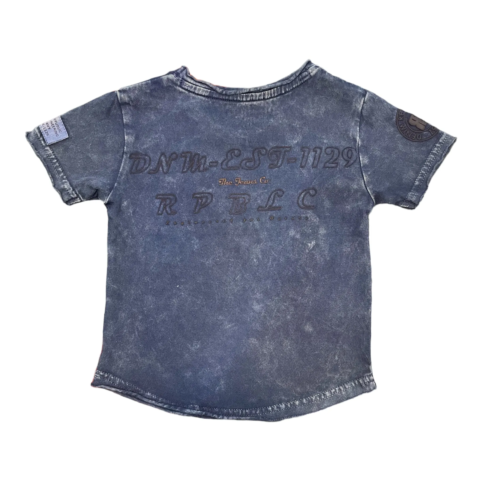 T-Shirts Kids Navy  #K-SPRAYED