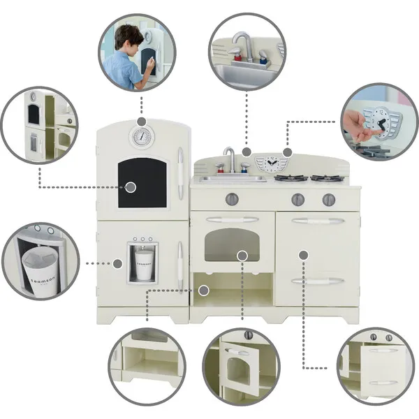 Teamson Kids Teamson Kids Little Chef Fairfield Wooden Play Kitchen, White