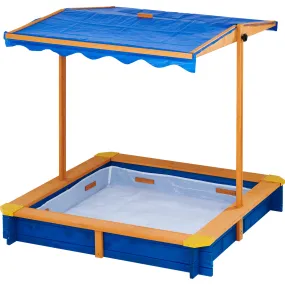 Teamson Kids Teamson Kids Outdoor 46 x 46 Sand Box with Adjustable Canopy