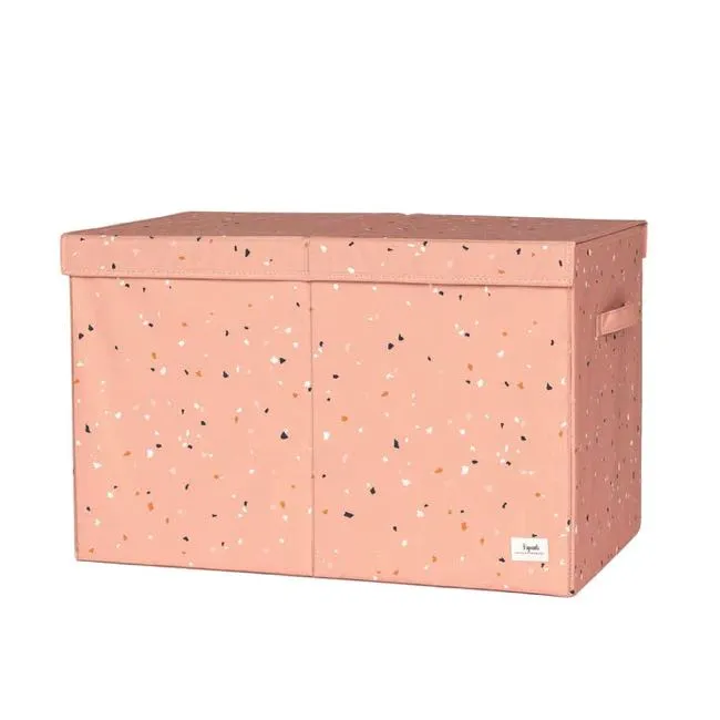 3 Sprouts Toy Chest Recycled Fabric Terrazzo Clay