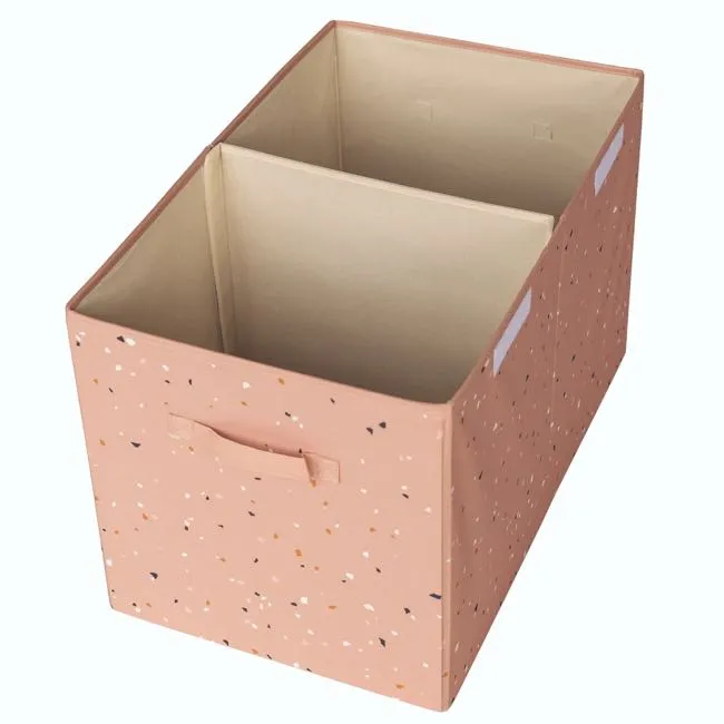 3 Sprouts Toy Chest Recycled Fabric Terrazzo Clay