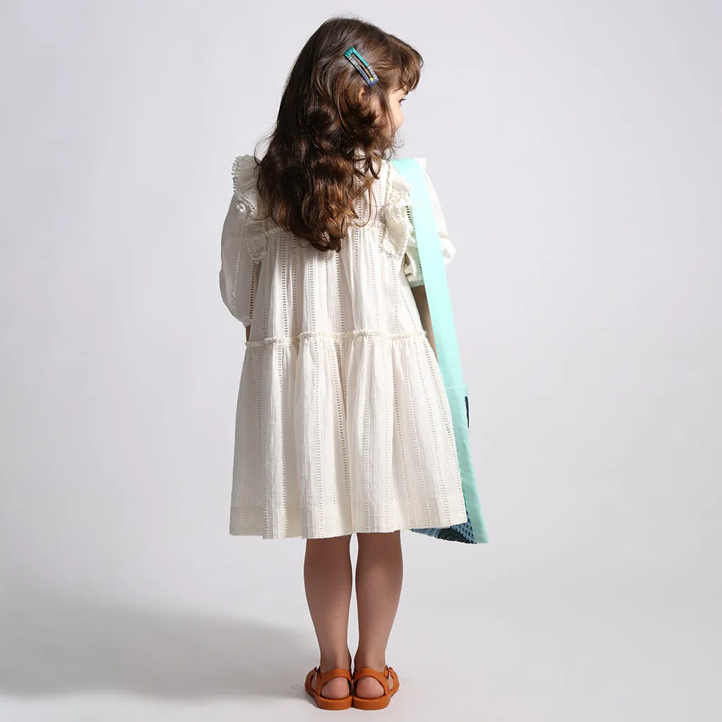 Kids Child Piper Tiered Dress Sugar White by Tia Cibani