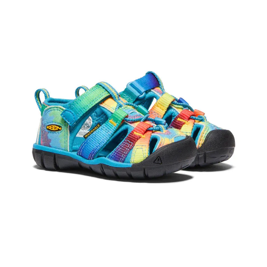 Toddler Sandal - Keen Seacamp II CNX in Vivid Blue/Original Tie Dye